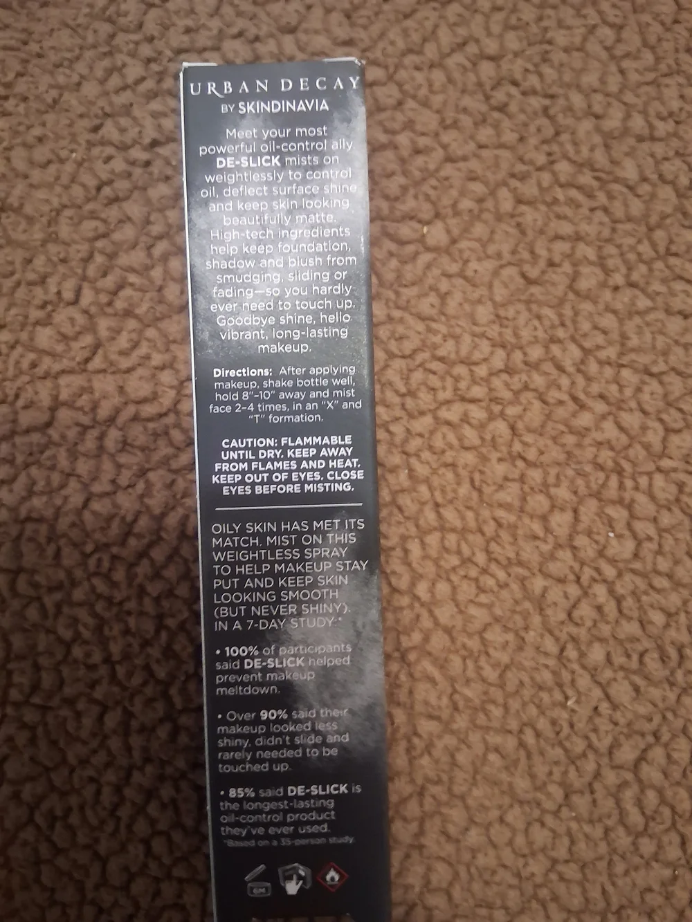 Urban Decay De-Slick Oil Control Makeup Setting Spray - Black